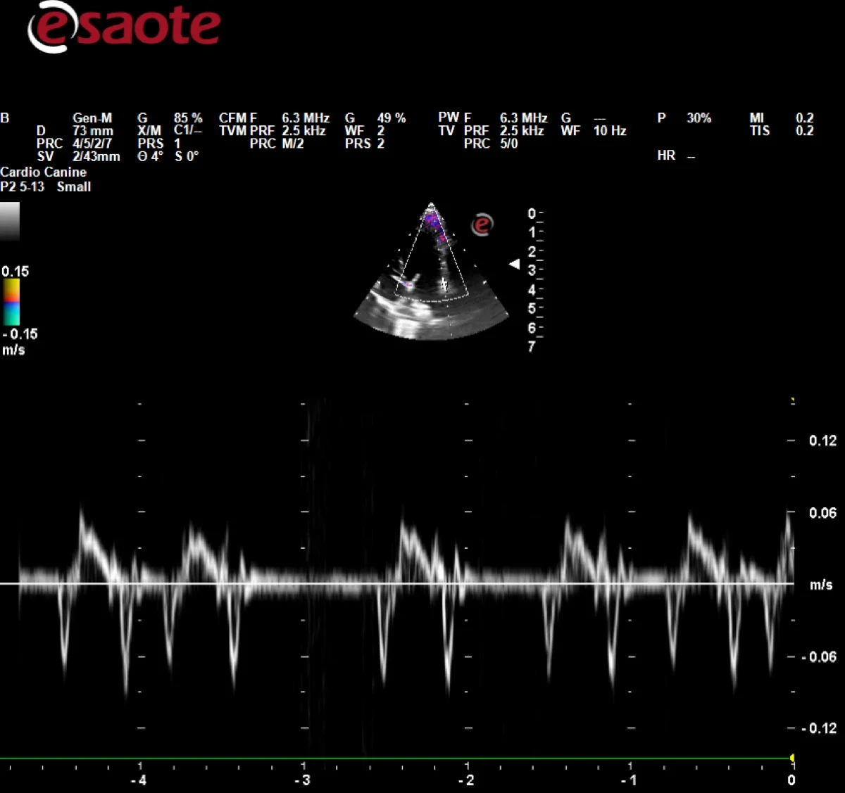 Tissue Doppler, ecografie cardiacă veterinară Denvet Prax